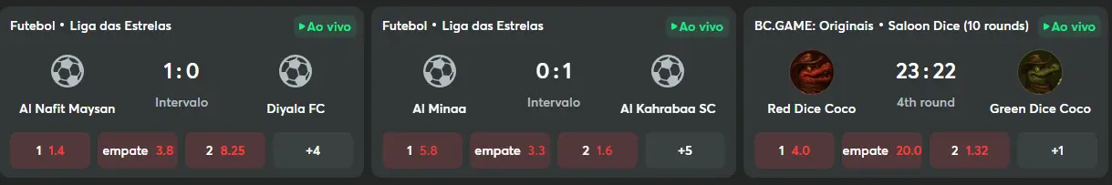 Capacidade de resposta BC GAME