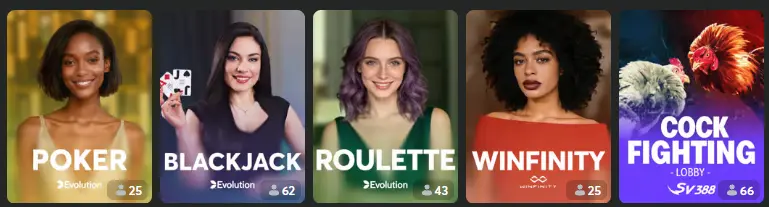 O que é o live casino BC GAME
